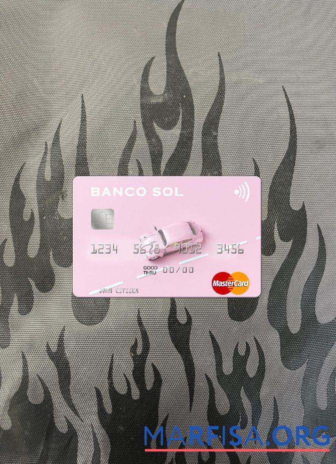 Realistic Angola Banco Sol mastercard photolook front real example